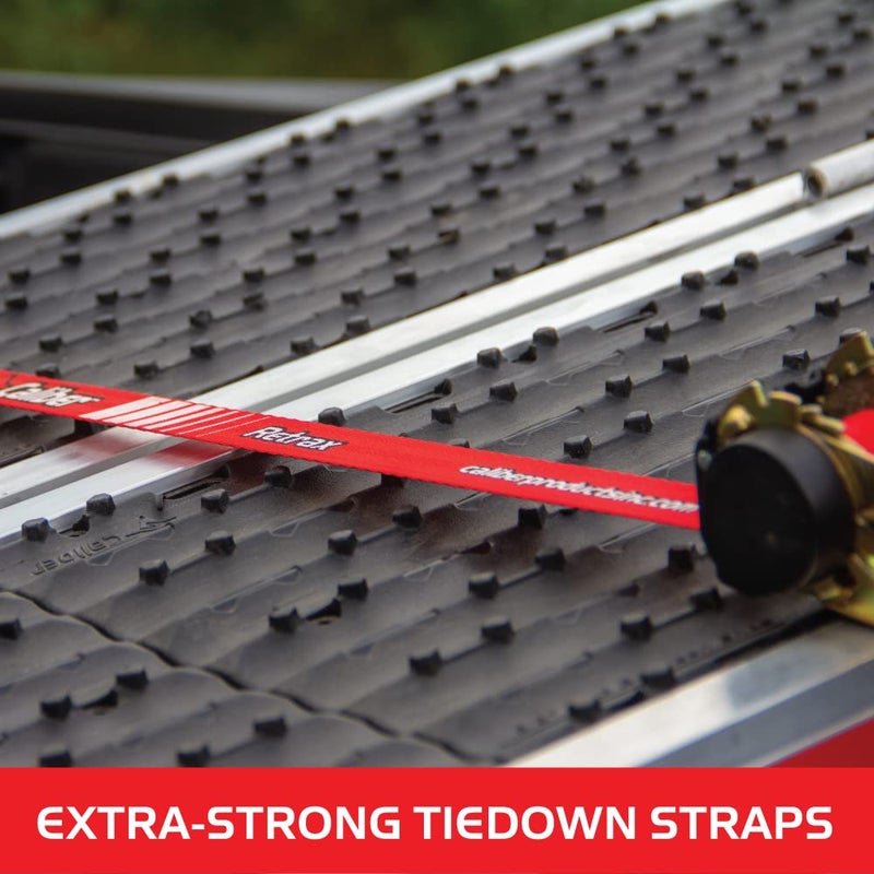 Caliber Retrax Ratchet Tie Down Strap Set 13412, Self-Retracting, 2 Straps - Image 3